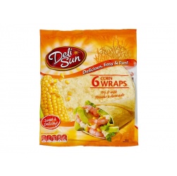 Deli Sun Corn Tortillas 6 Wraps 360g